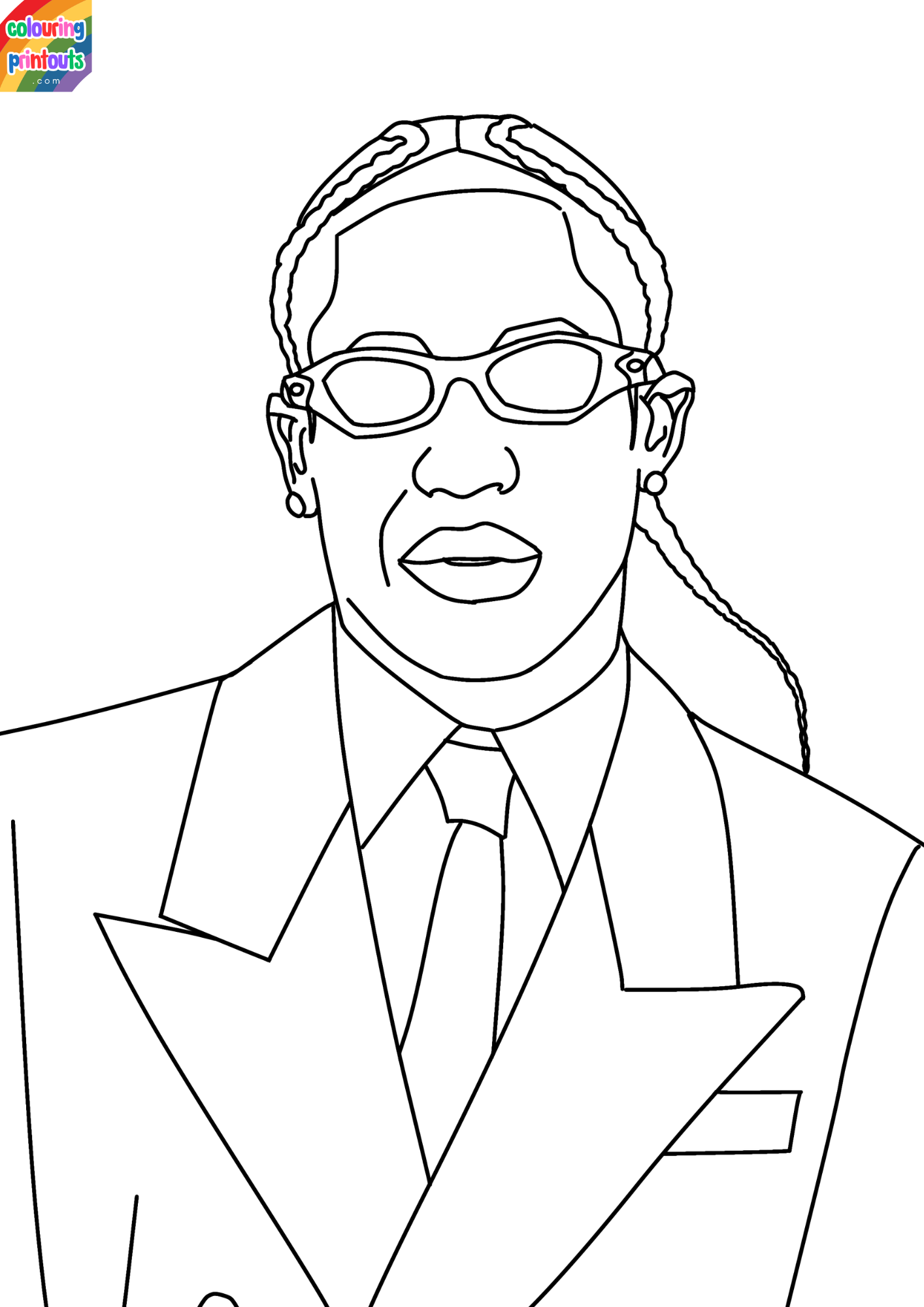 Travis Scott Coloring Pages