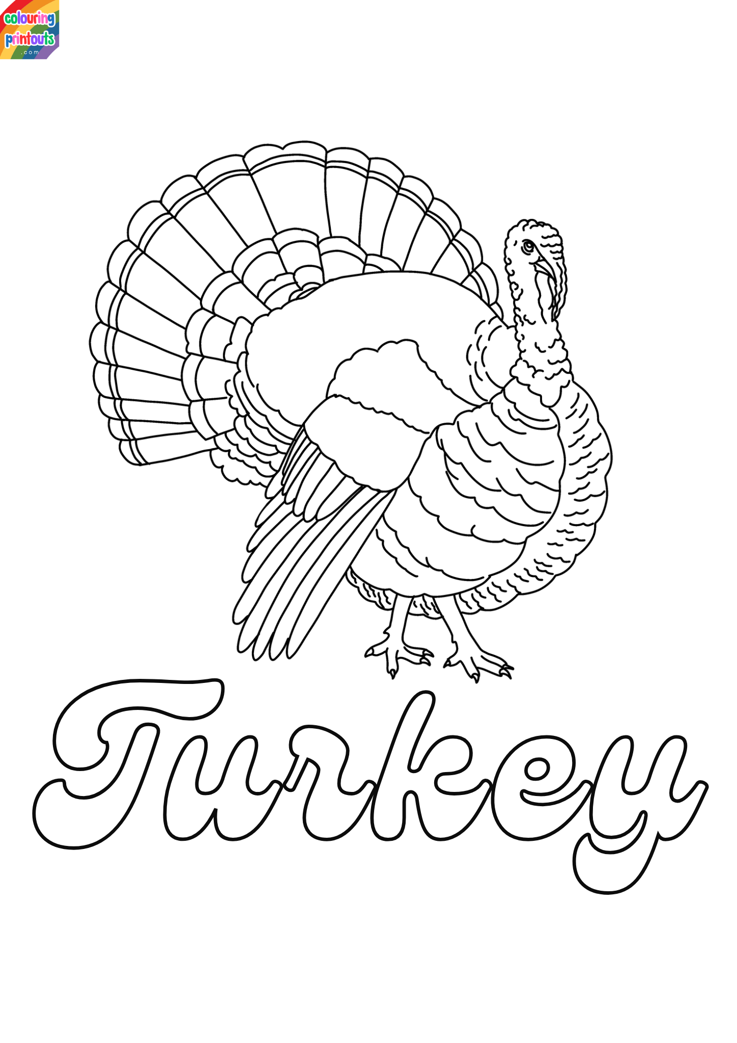 Turkey coloring pages (1)