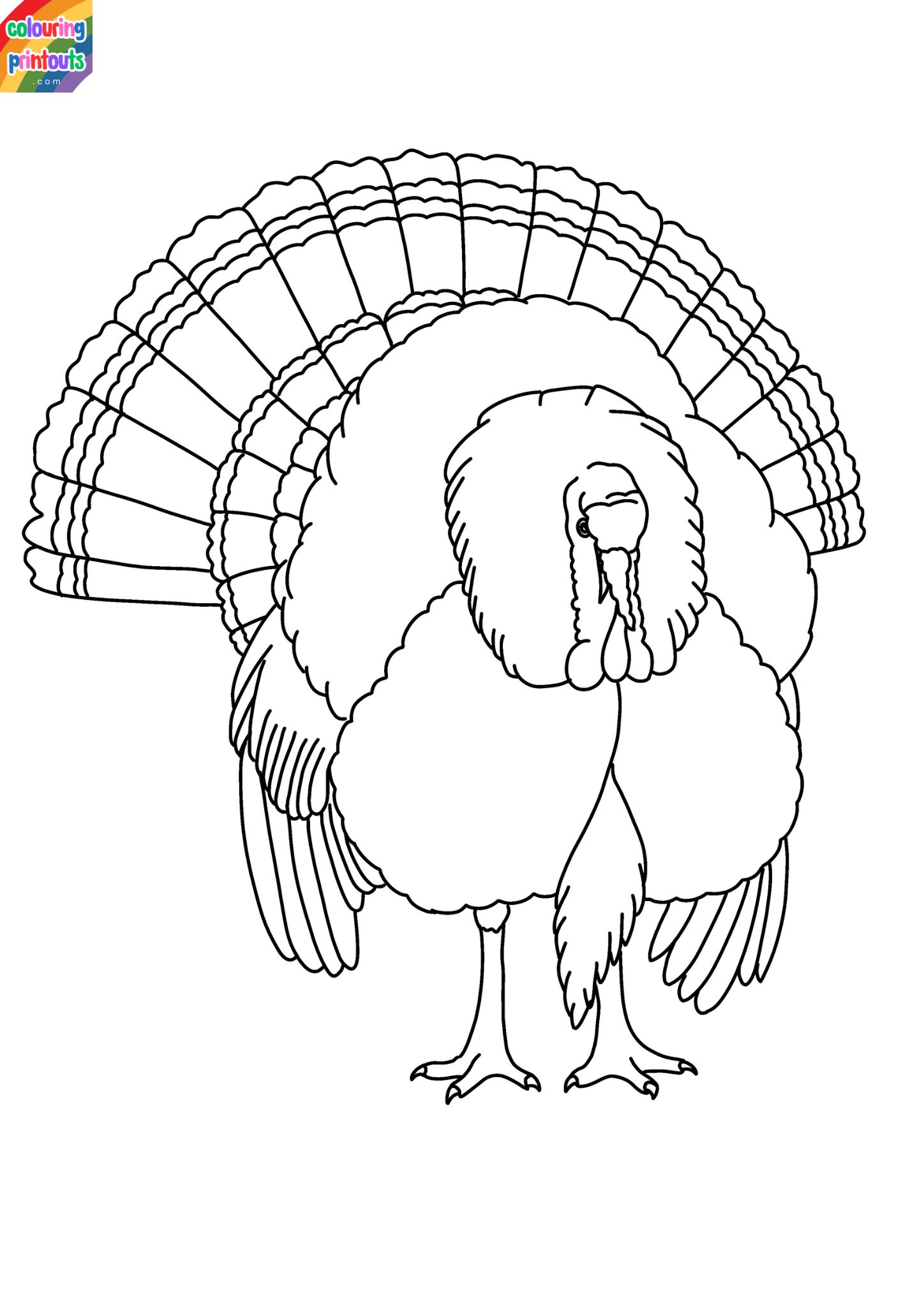 Turkey coloring pages (2)