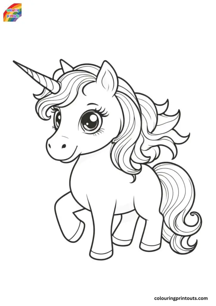 Unicorn coloring pages (4)