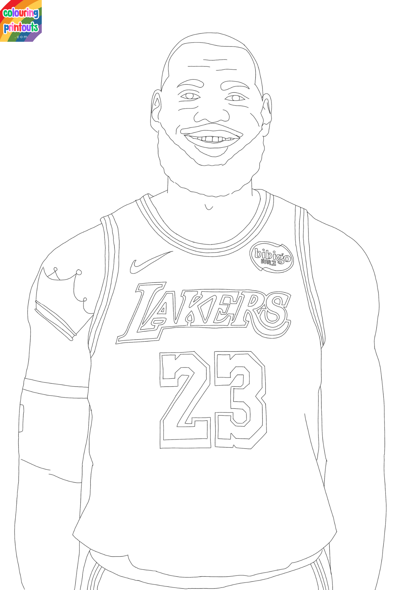lebron james coloring page