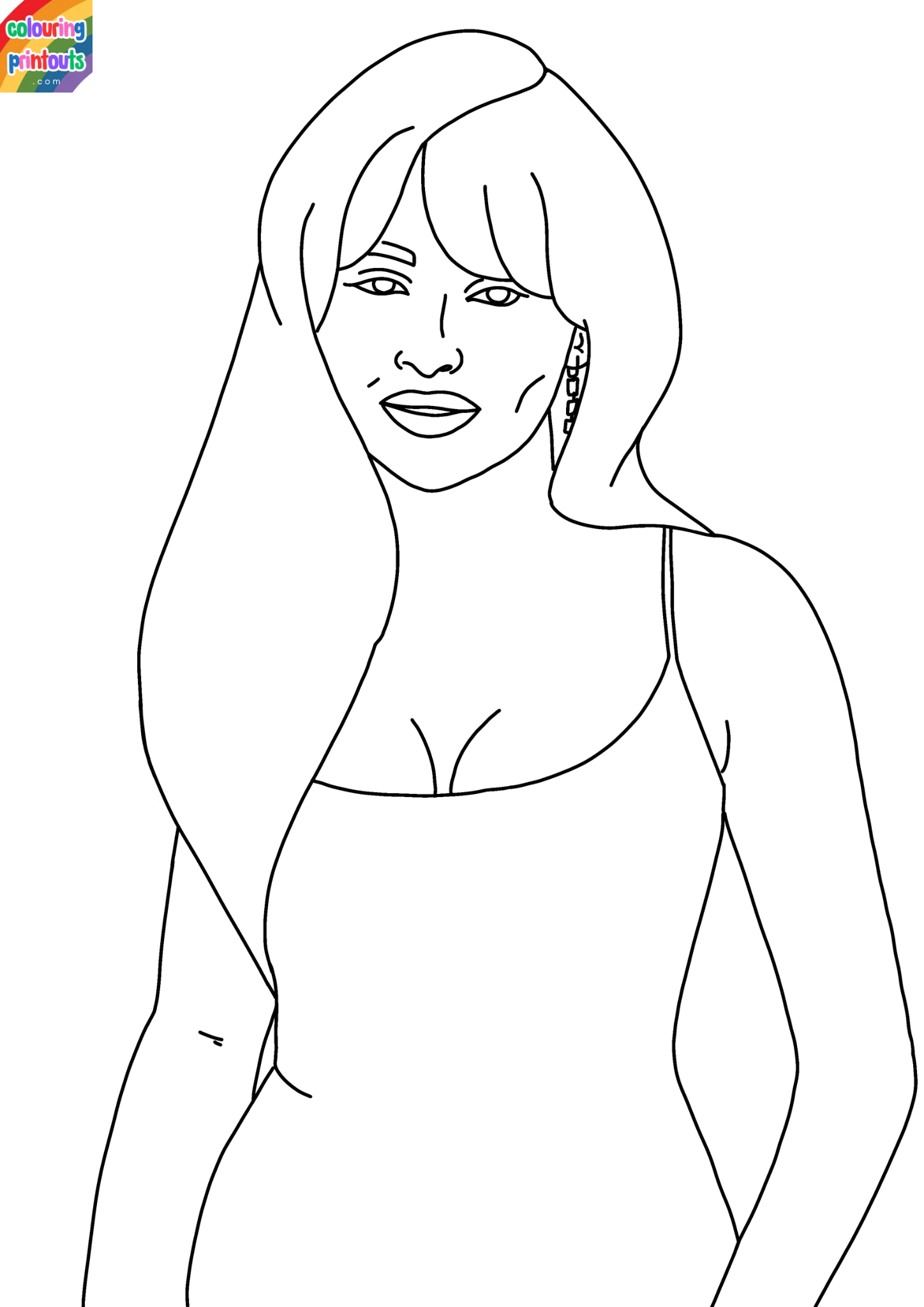 sabrina carpenter coloring page