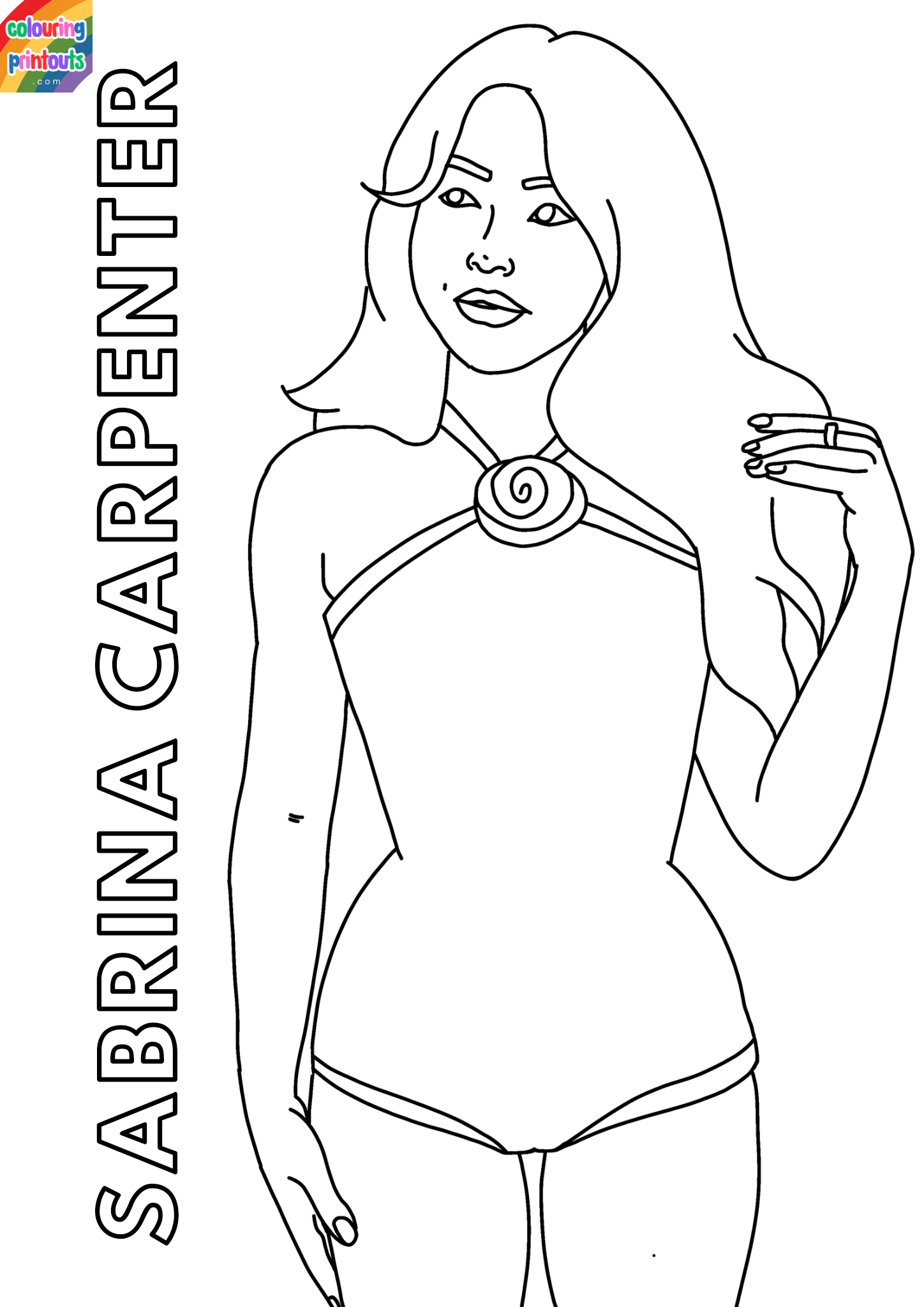 sabrina carpenter coloring pages