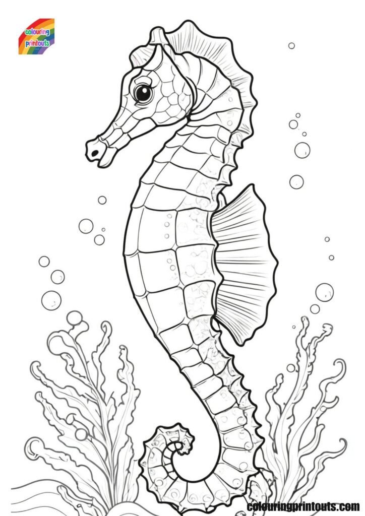 Coloring Pictures Of Seahorses Free Printables Coloring pictures of seahorses free printables