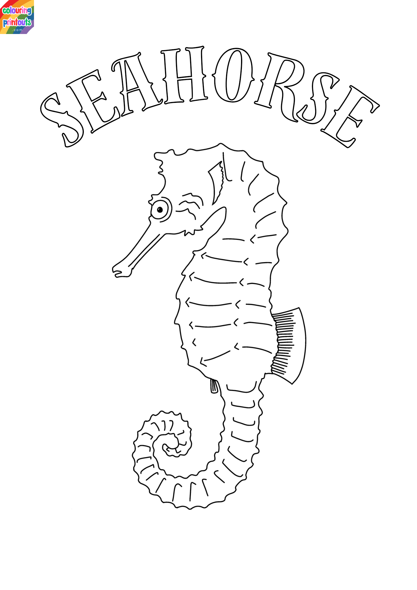 seahorse coloring