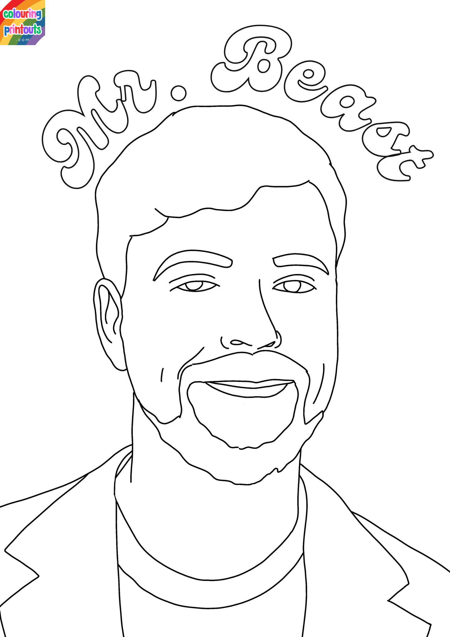 MrBeast Coloring Pages