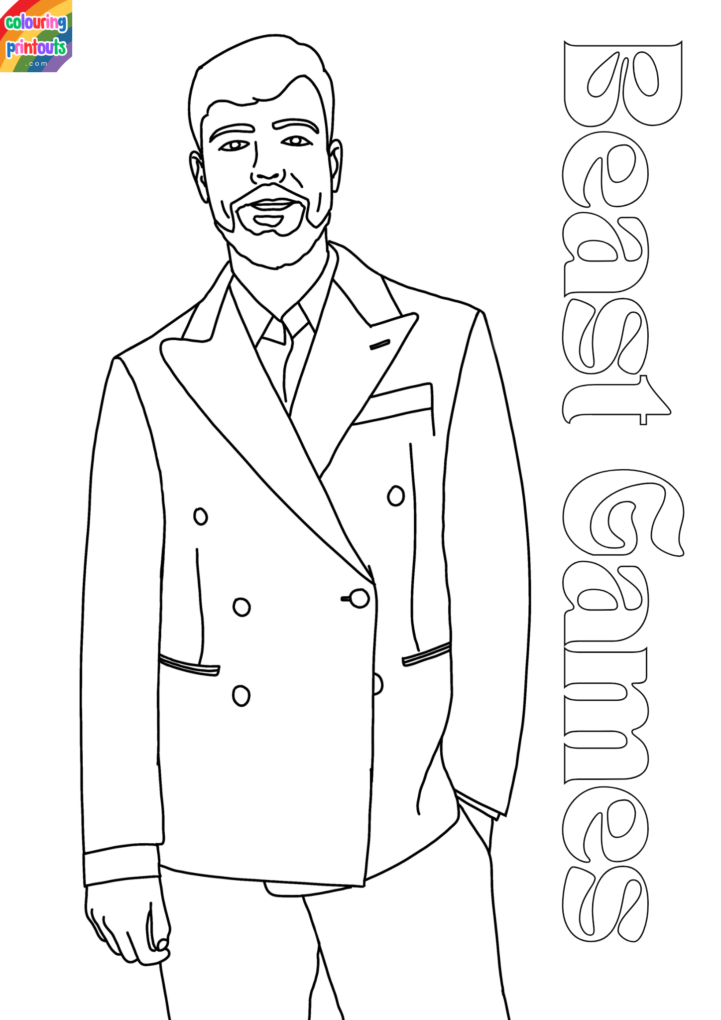 MrBeast Coloring Pages