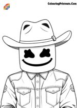 Marshmello Coloring Pages (Free Printables)