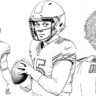 Patrick Mahomes Coloring Pages