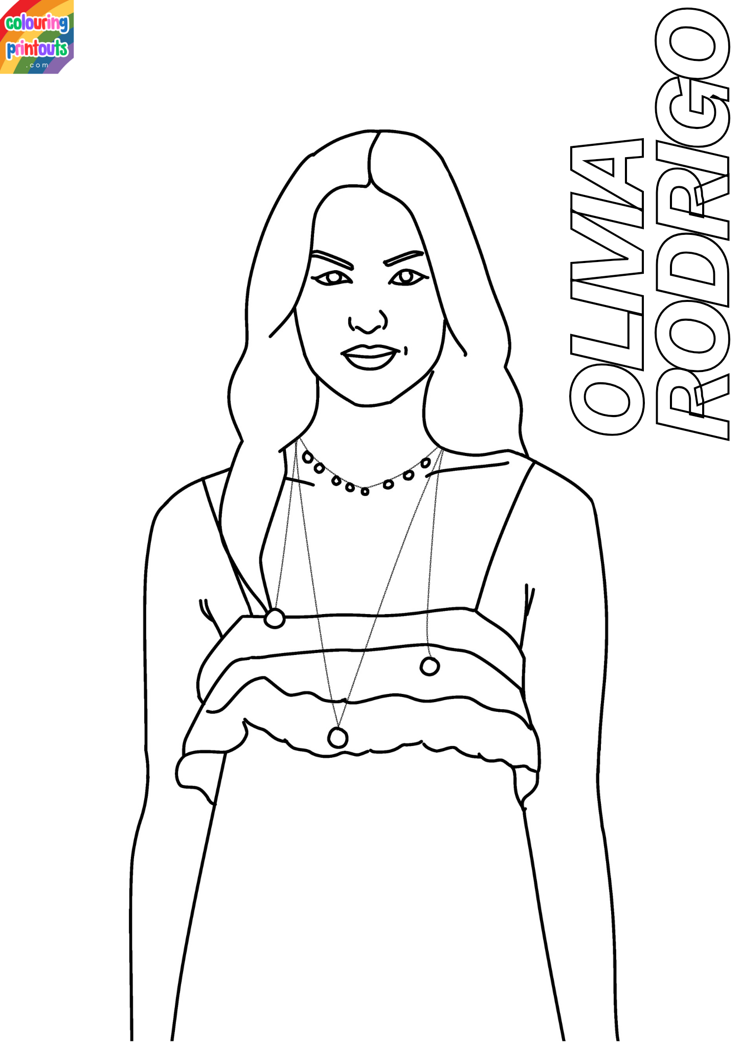 olivia rodrigo coloring pages