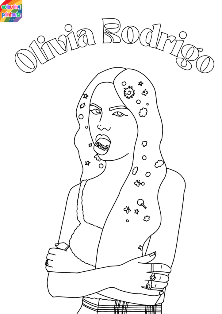 olivia rodrigo coloring pages