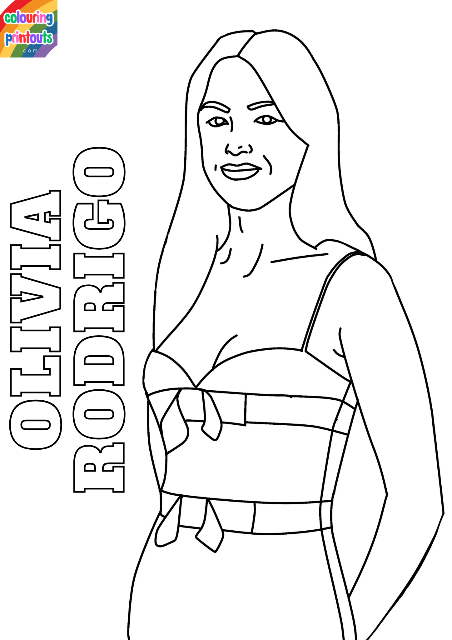 olivia rodrigo coloring pages