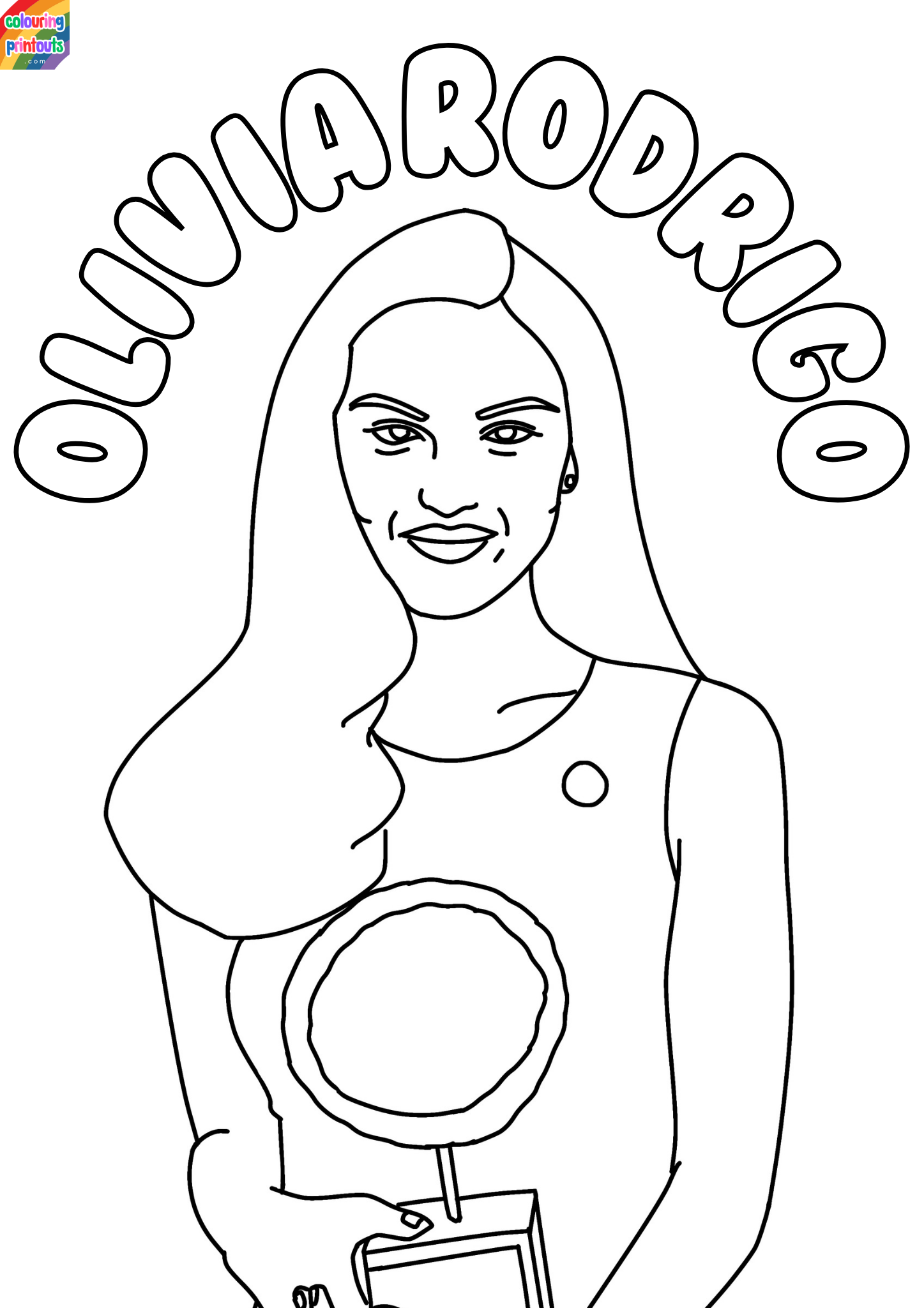 olivia rodrigo coloring pages