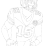 patrick mahomes coloring page