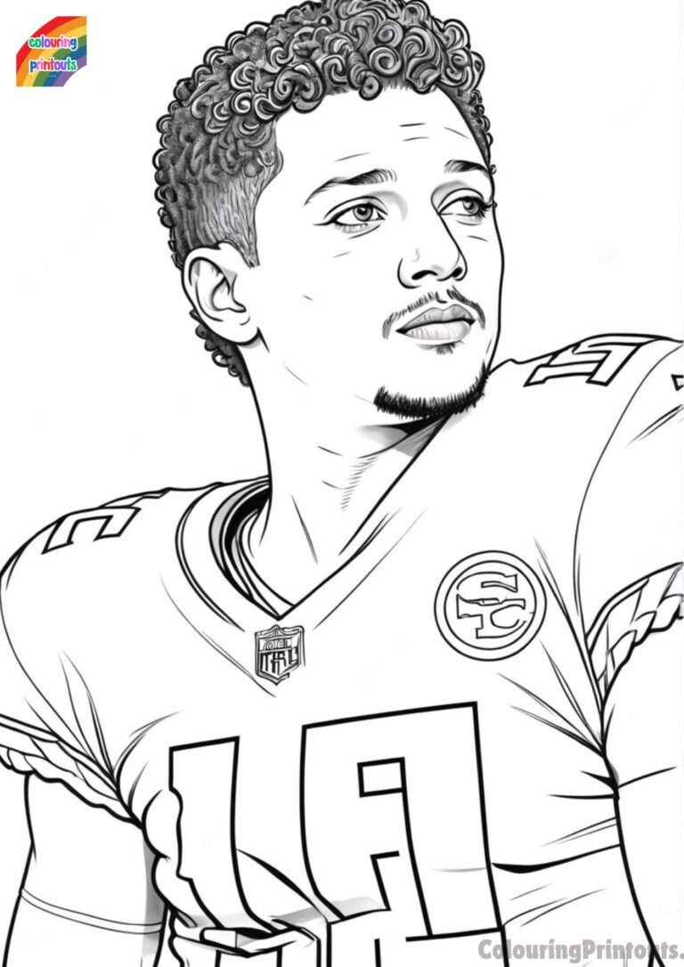 10+ Patrick Mahomes Coloring Pages (Free Printables)