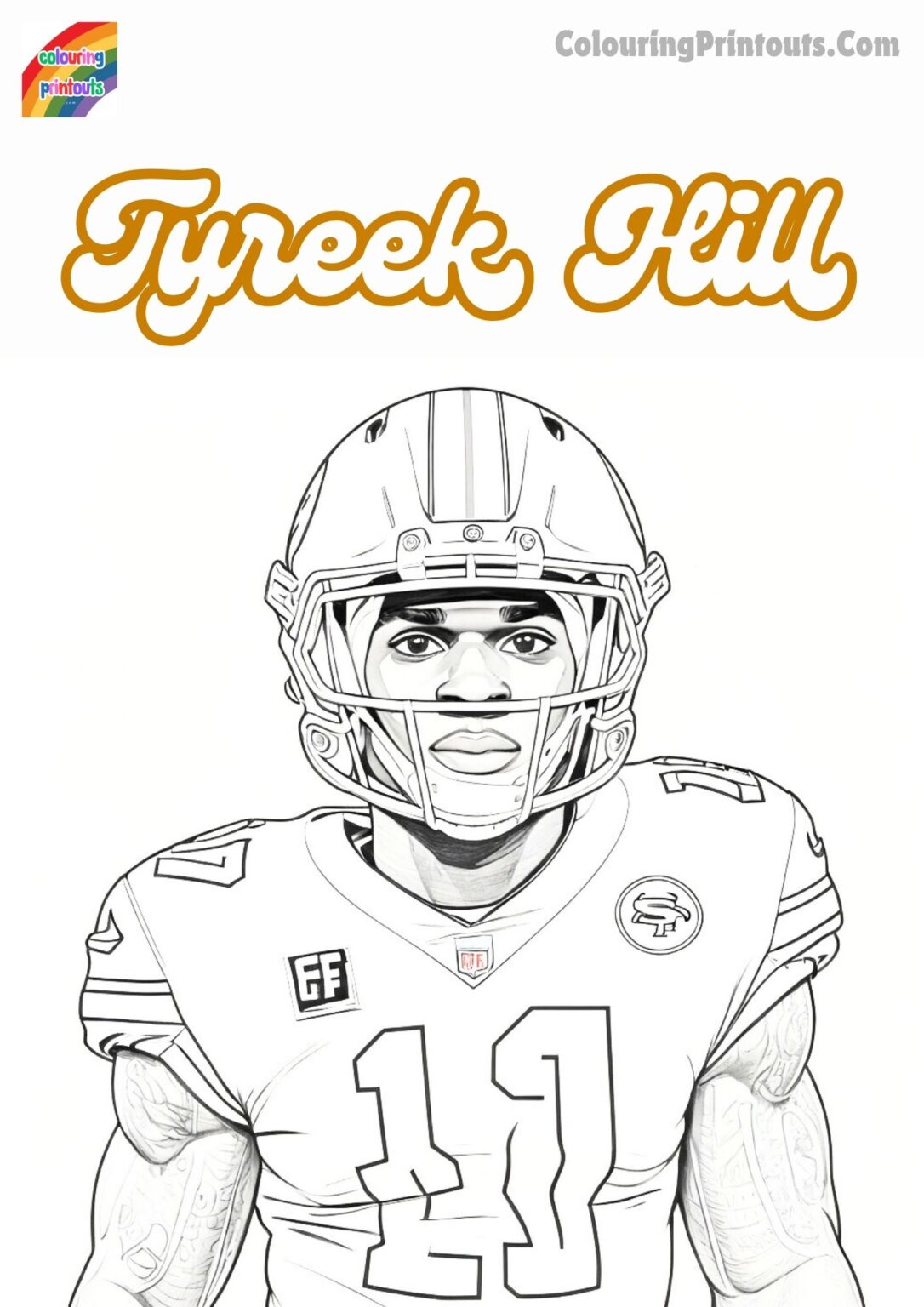 10+ Tyreek Hill Coloring Pages