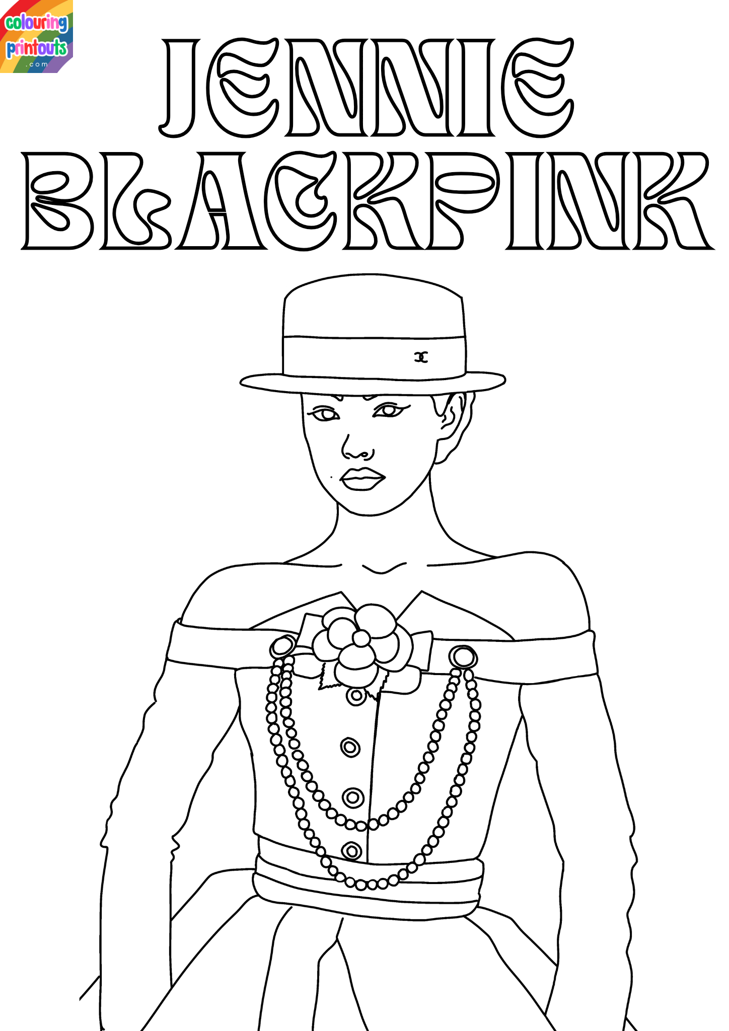 Blackpink Coloring Pages Jennie