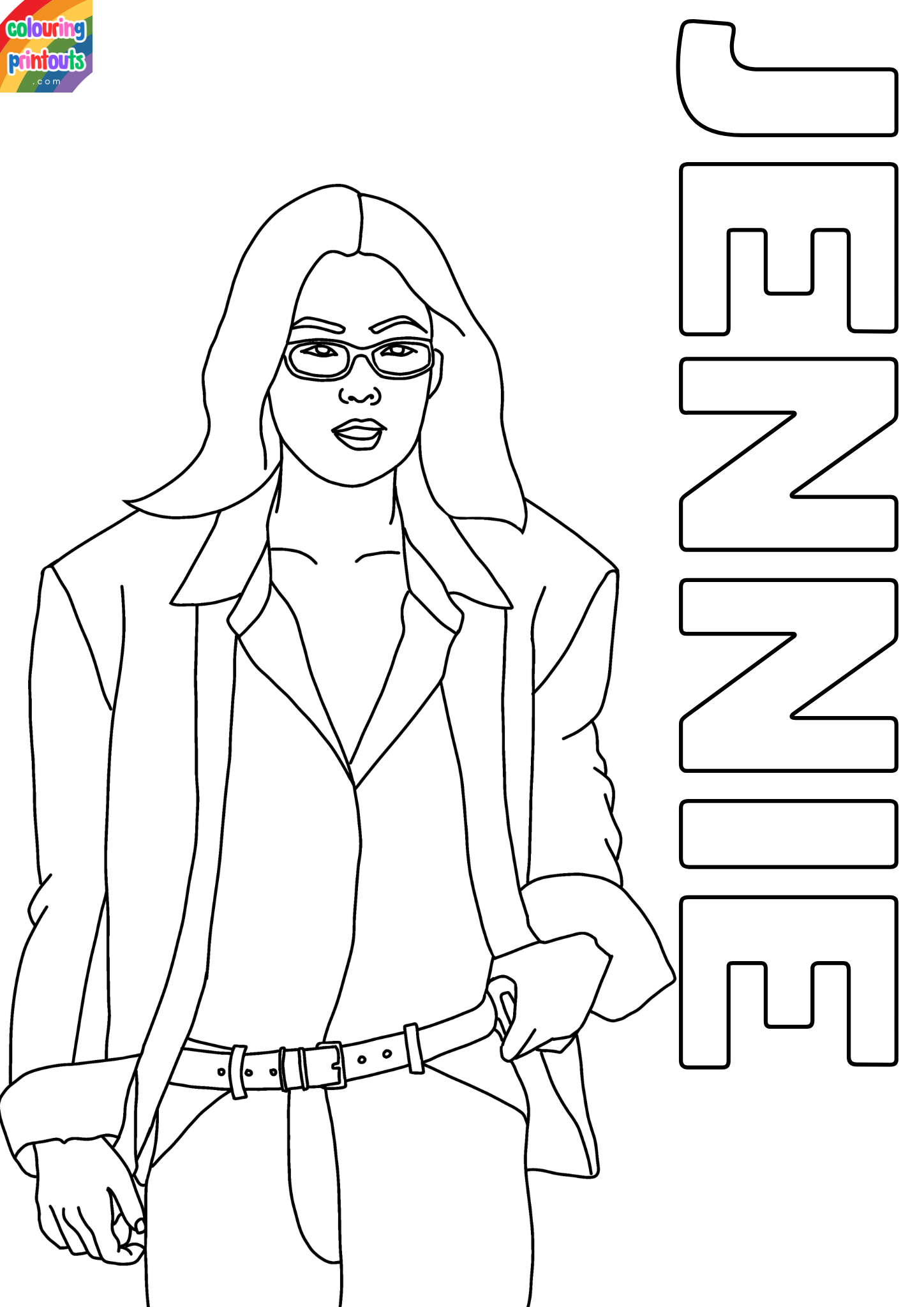 Blackpink Coloring Pages Jennie