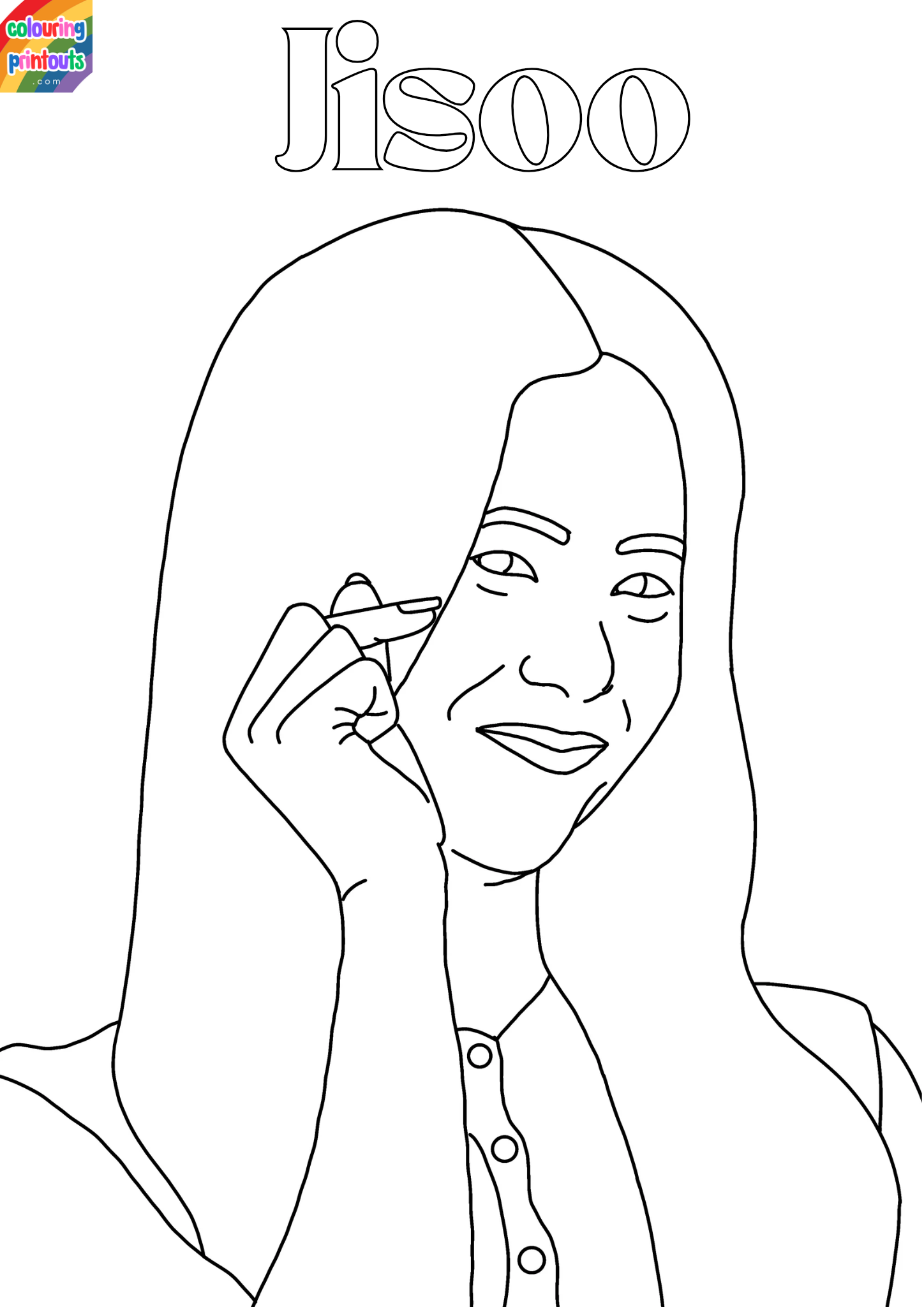 blackpink coloring pages jisoo