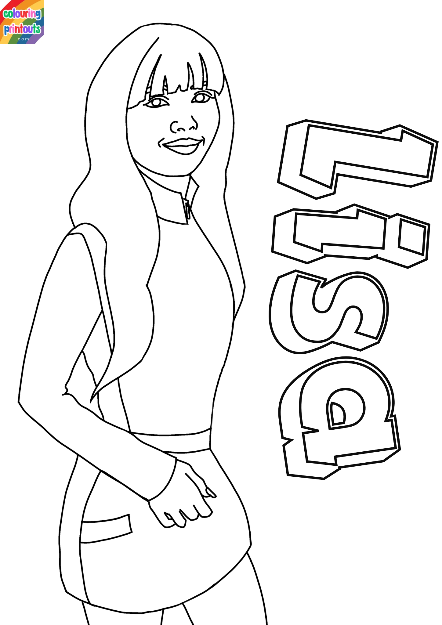 blackpink coloring pages lisa (1)