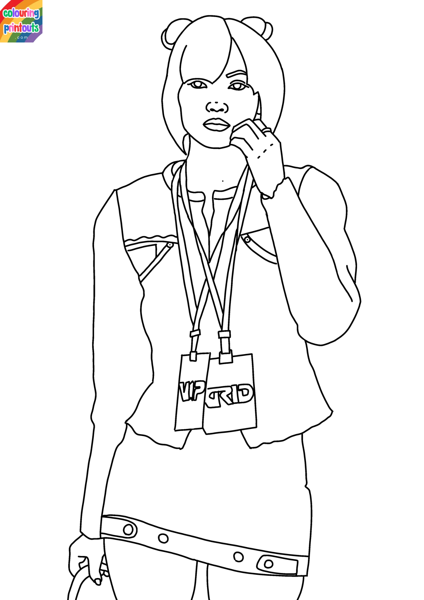 blackpink coloring pages lisa (2)