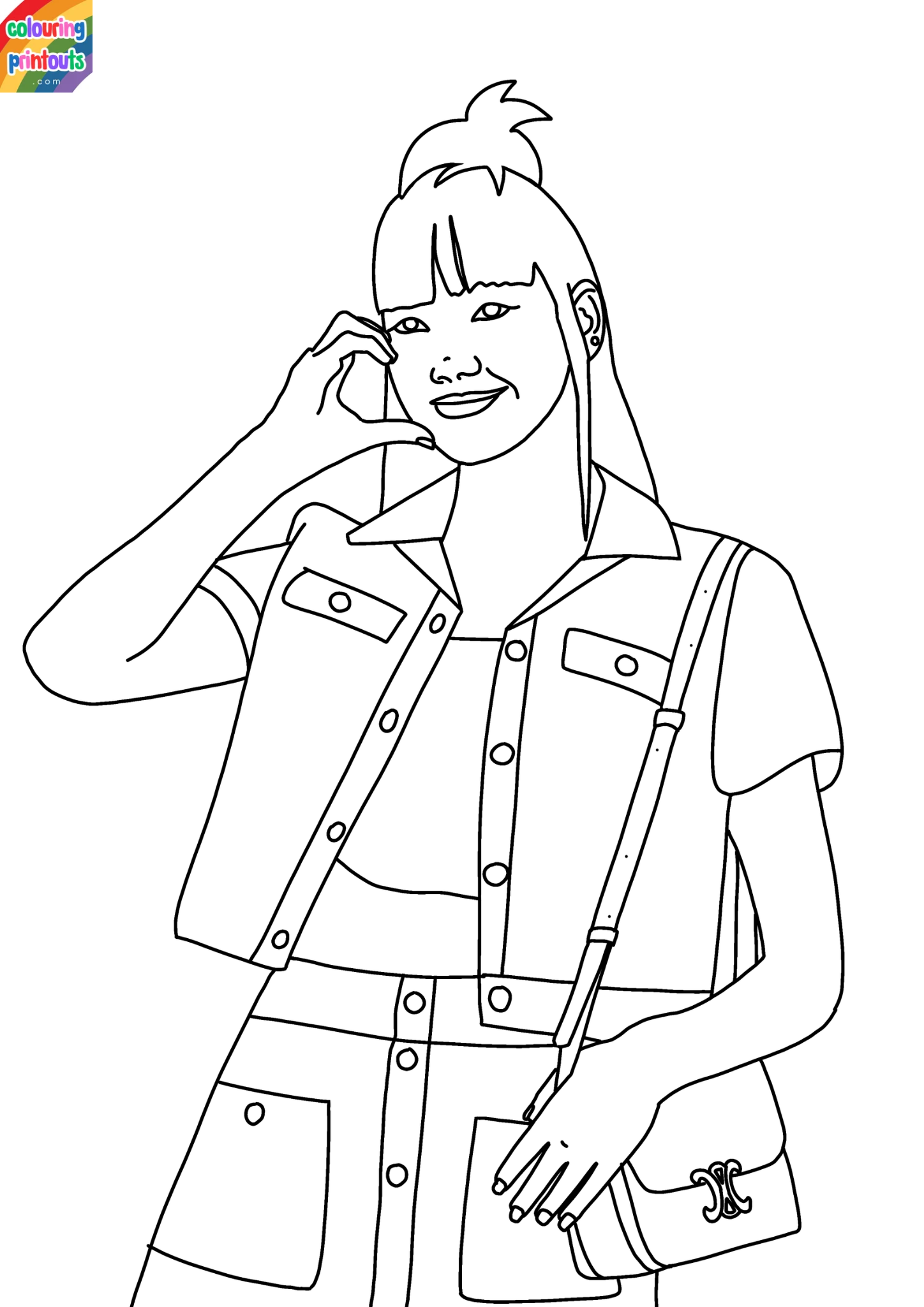 blackpink coloring pages lisa (3)