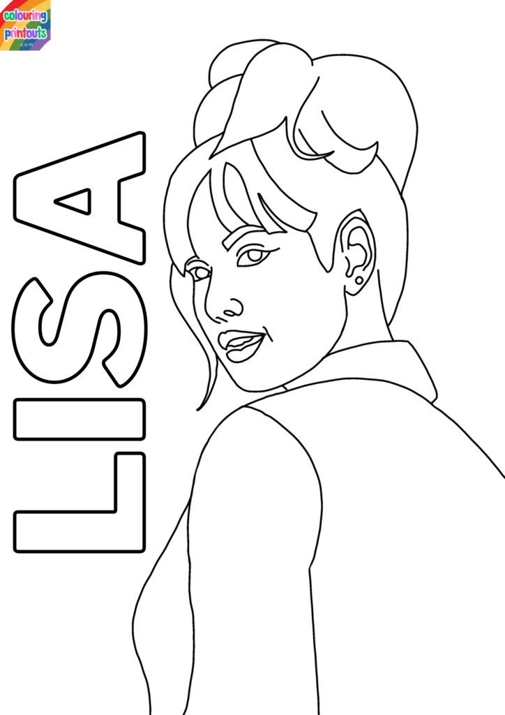 blackpink coloring pages lisa (4)