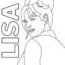 blackpink coloring pages lisa (4)