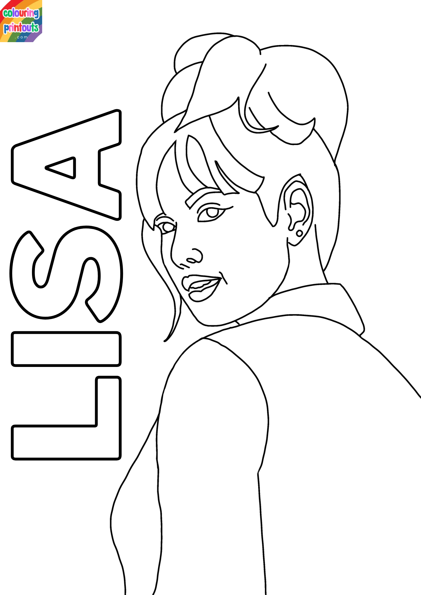 blackpink coloring pages lisa (4)