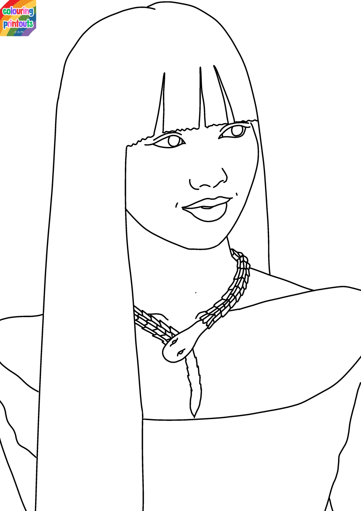 blackpink lisa coloring pages (3)