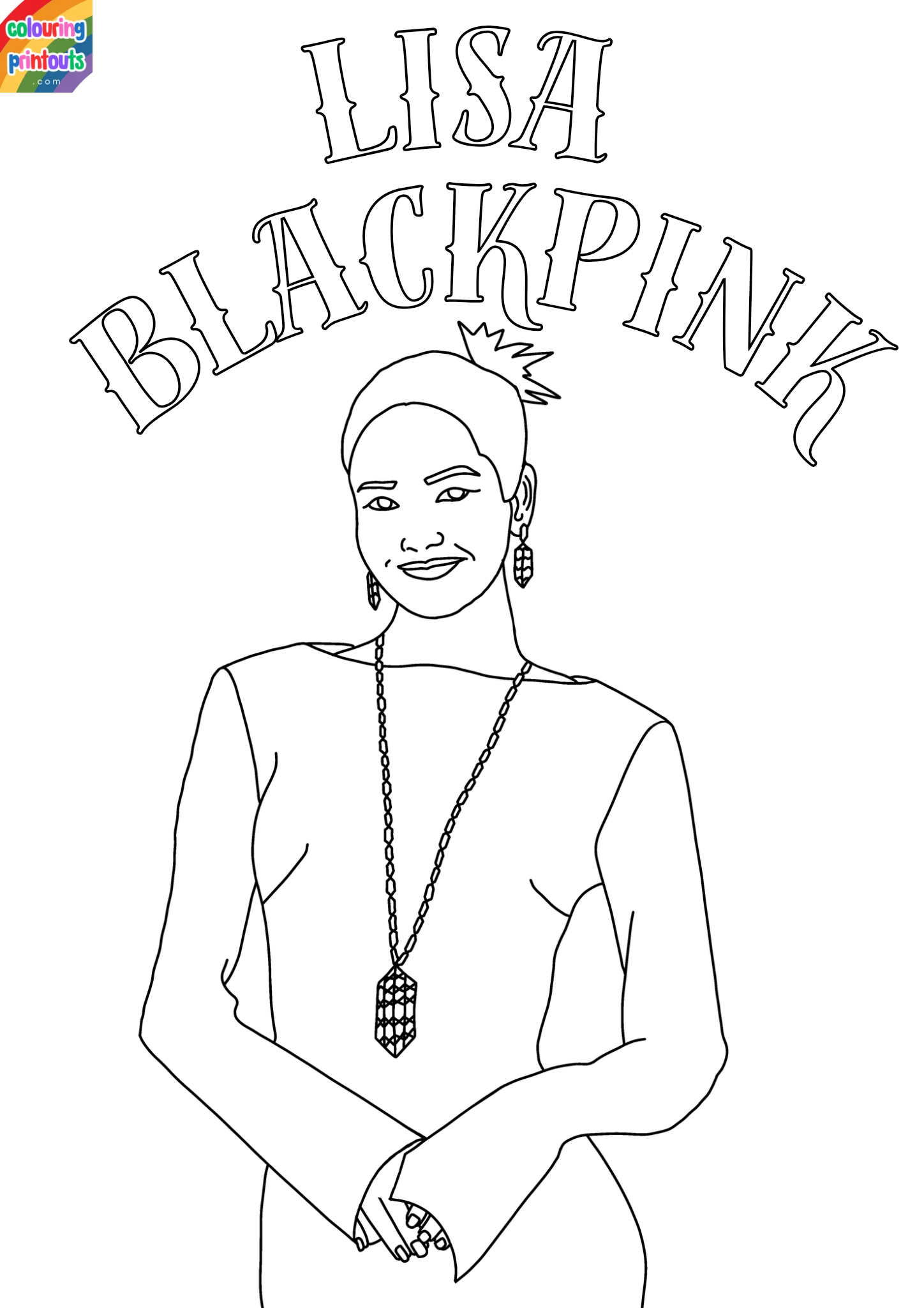 blackpink lisa coloring pages (5)