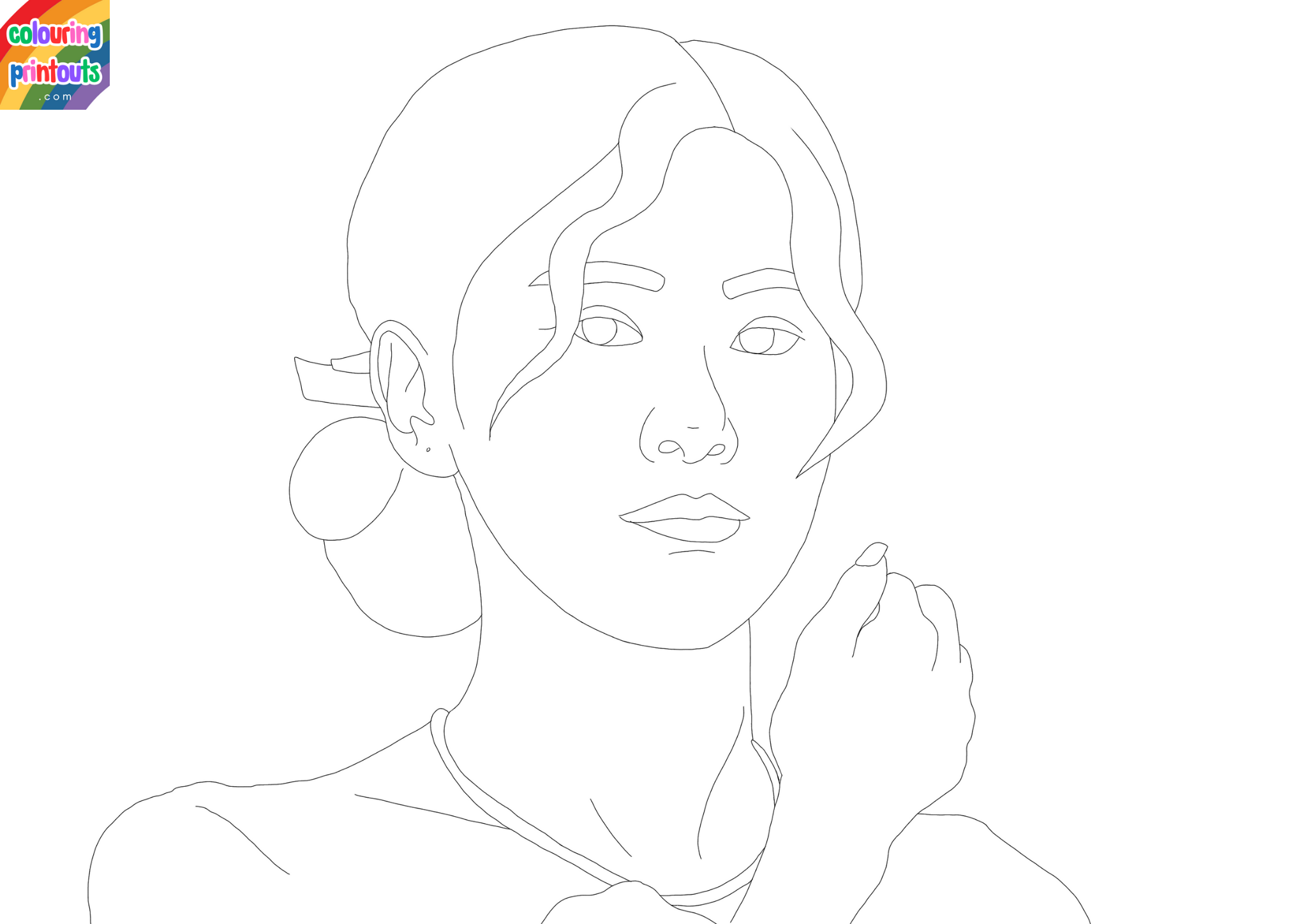 blackpink rose coloring pages