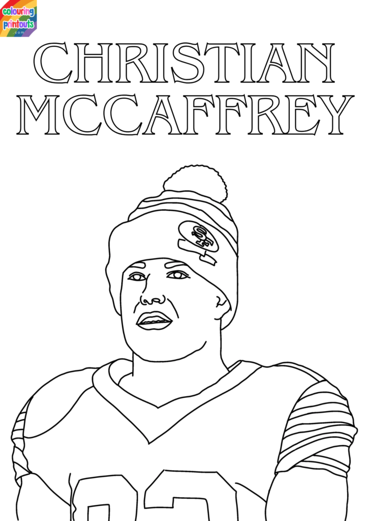 christian mccaffrey coloring page (3)
