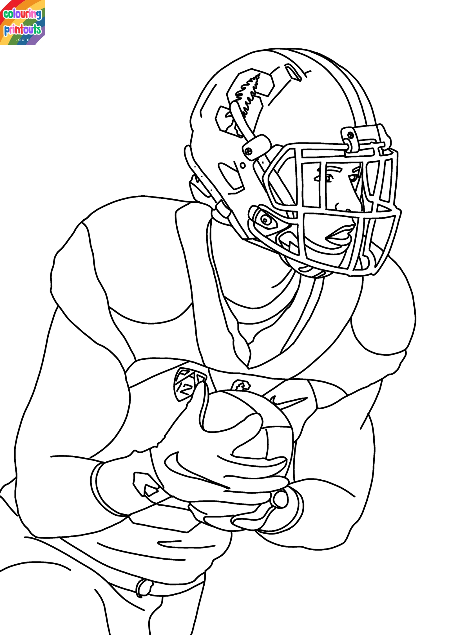 christian mccaffrey coloring pages (1)