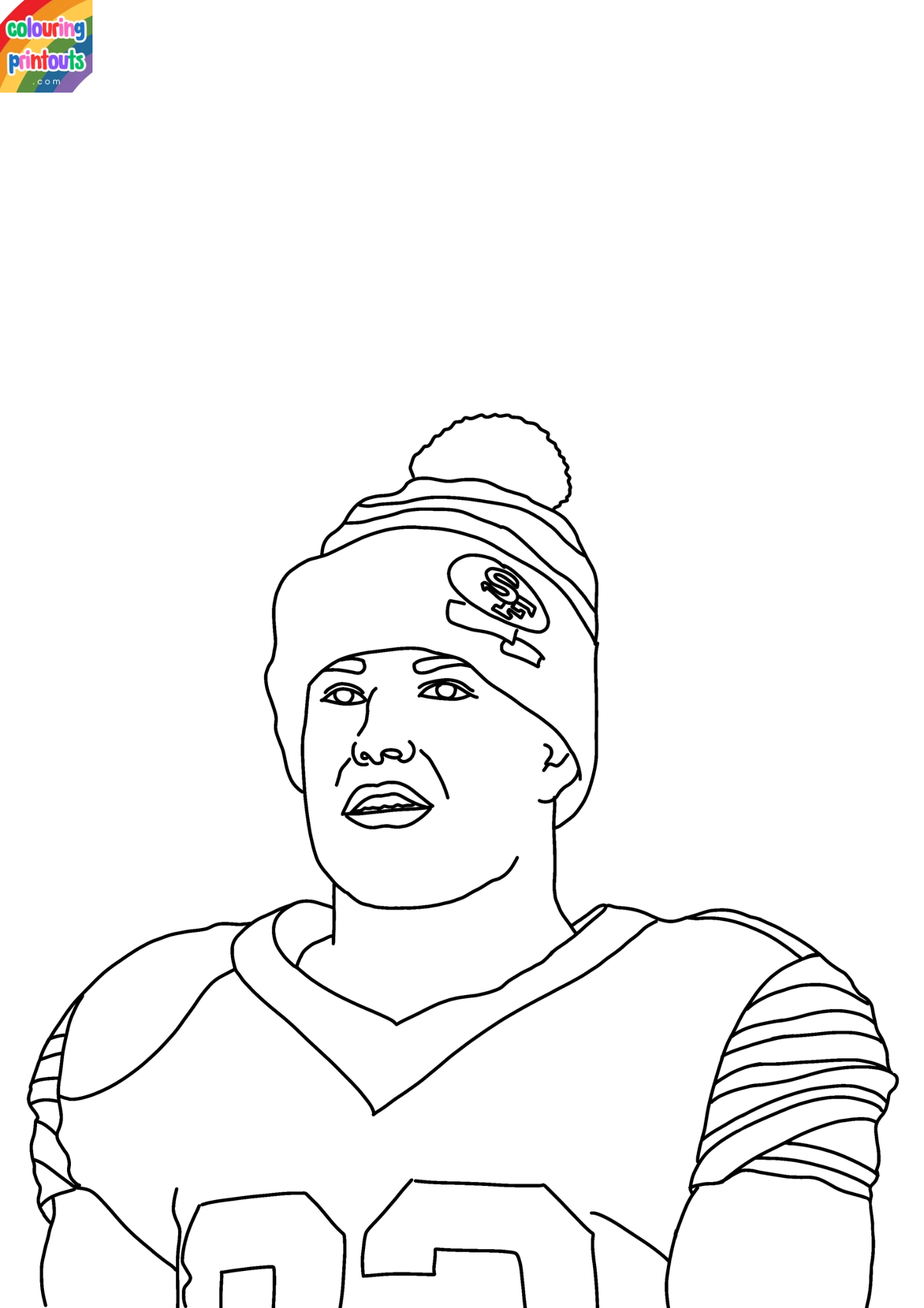 christian mccaffrey coloring pages (2)