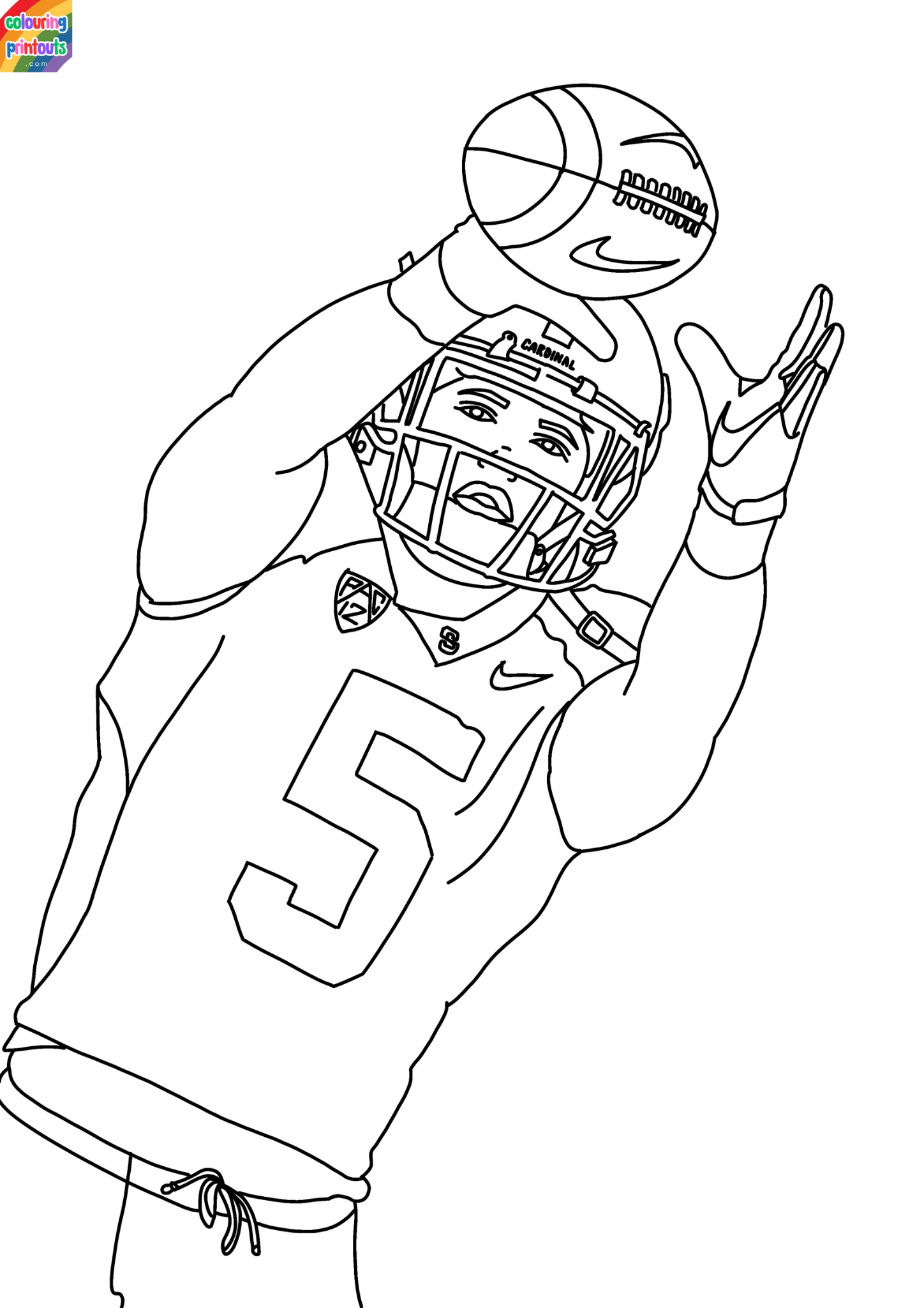 christian mccaffrey coloring pages (4)