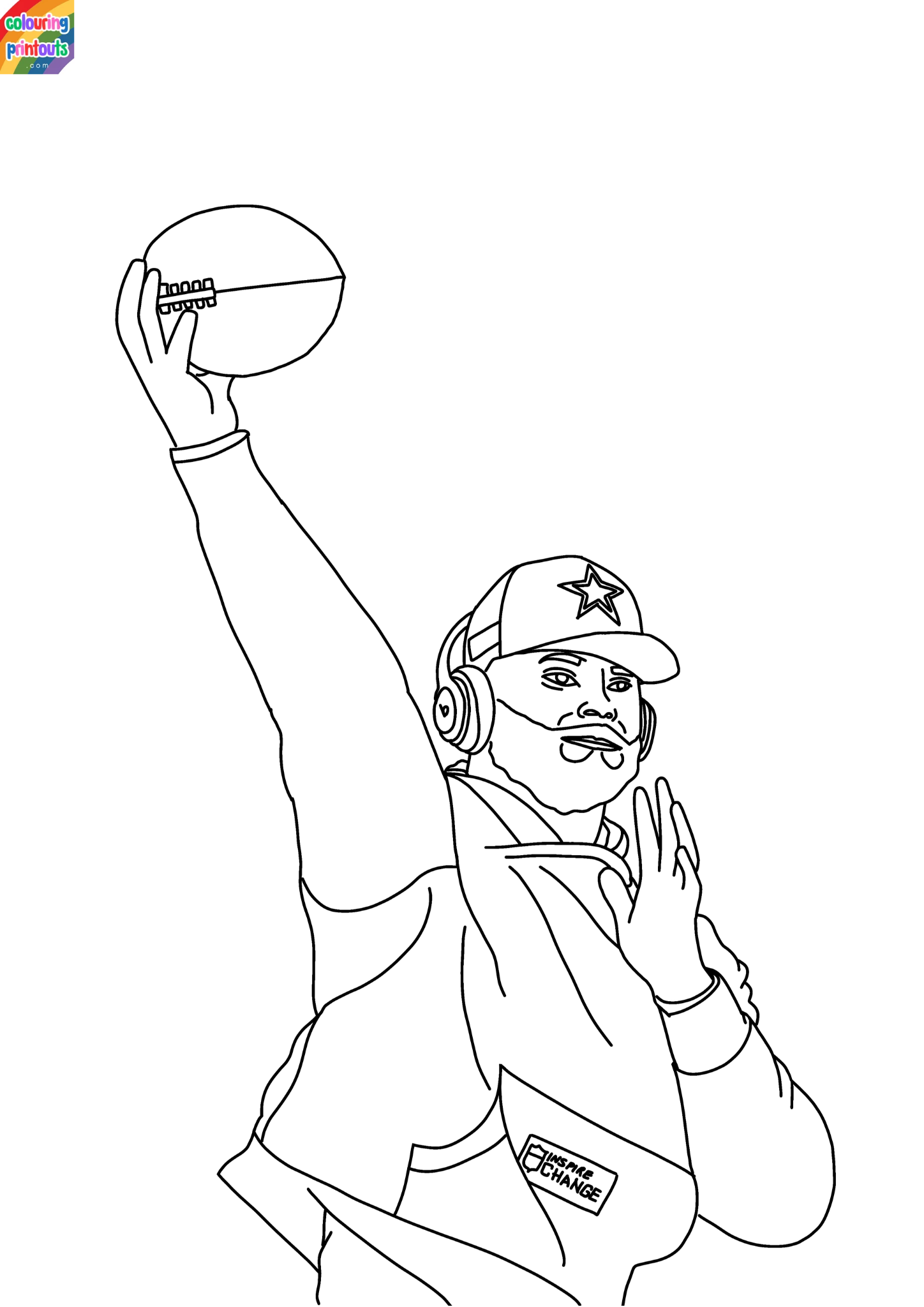 dak prescott coloring page (4)