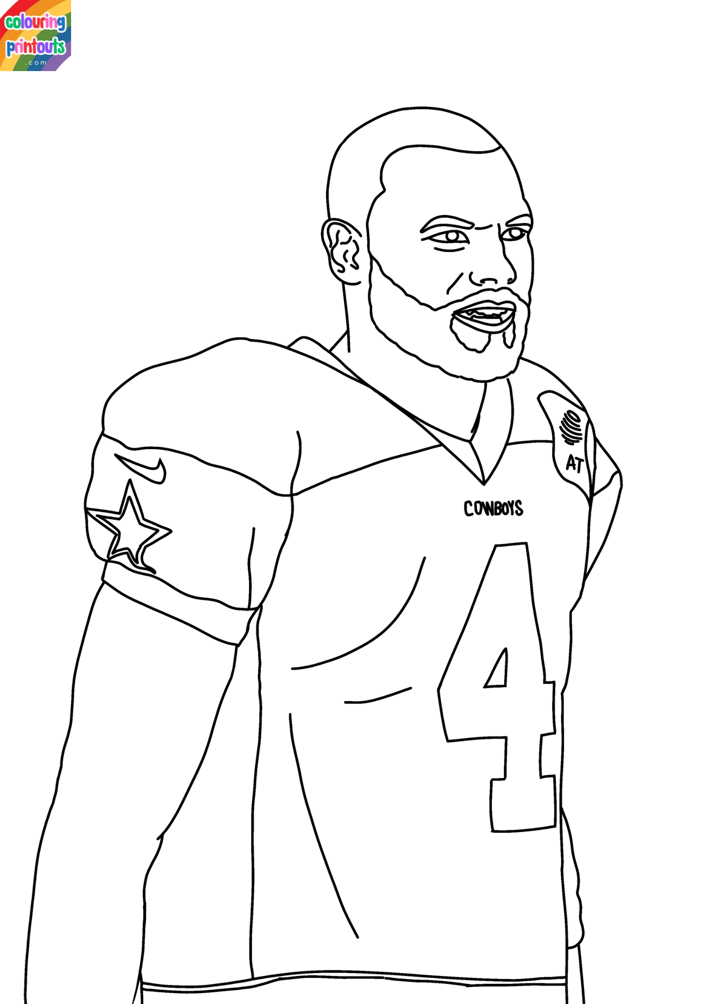 dak prescott coloring pages (2)
