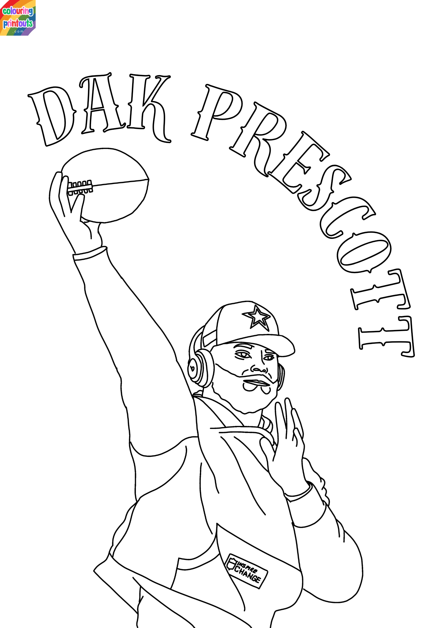 dak prescott coloring sheet (2)