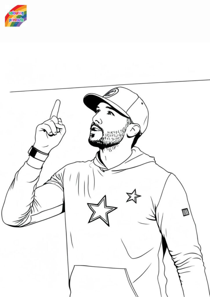 Dak Prescott Coloring Pages (Free Printables)