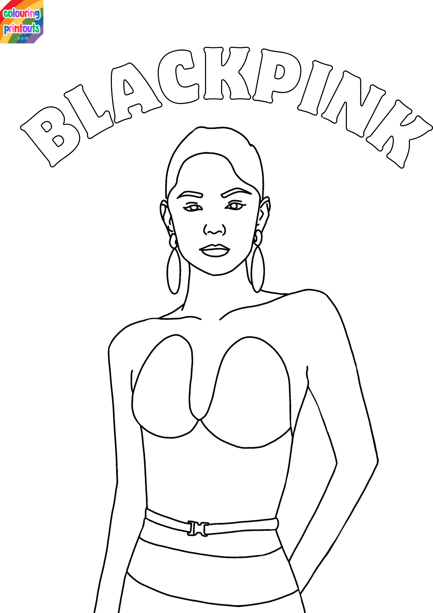 jennie blackpink coloring pages