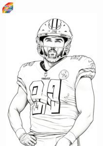 Travis Kelce Coloring Pages [Free PDF Printables]