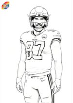 Travis Kelce Coloring Pages [Free PDF Printables]