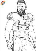 Travis Kelce Coloring Pages [Free PDF Printables]