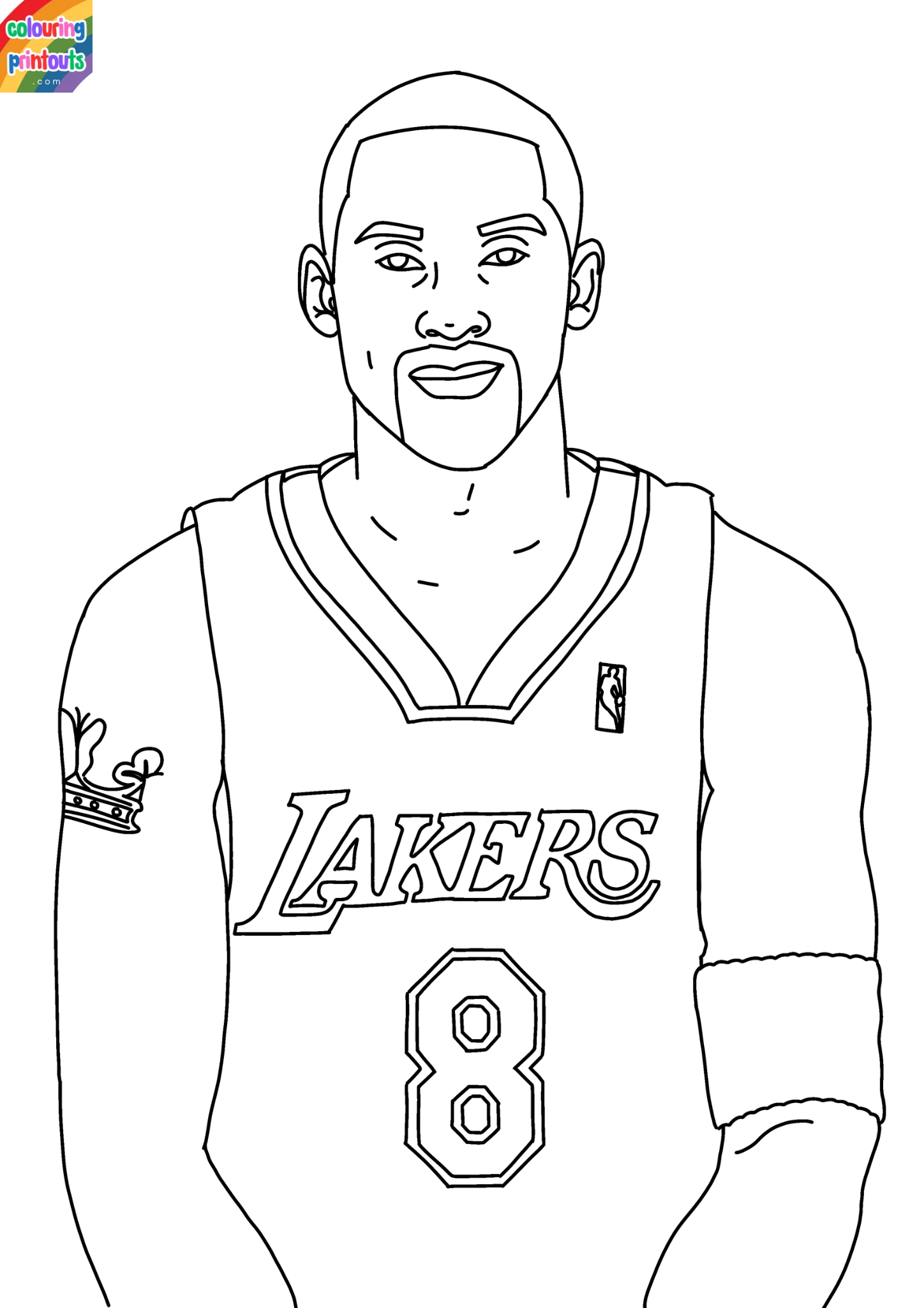 Kobe Bryant Coloring Pages 