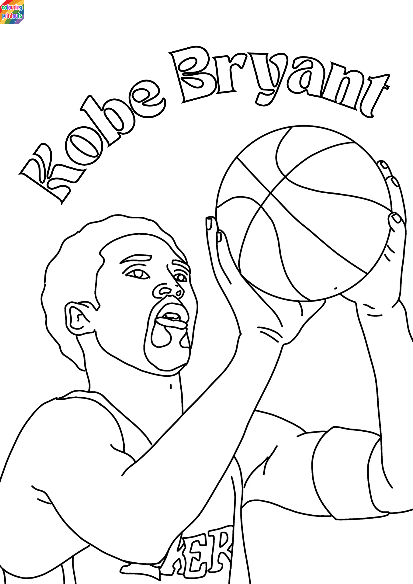 Kobe Bryant Coloring Pages 