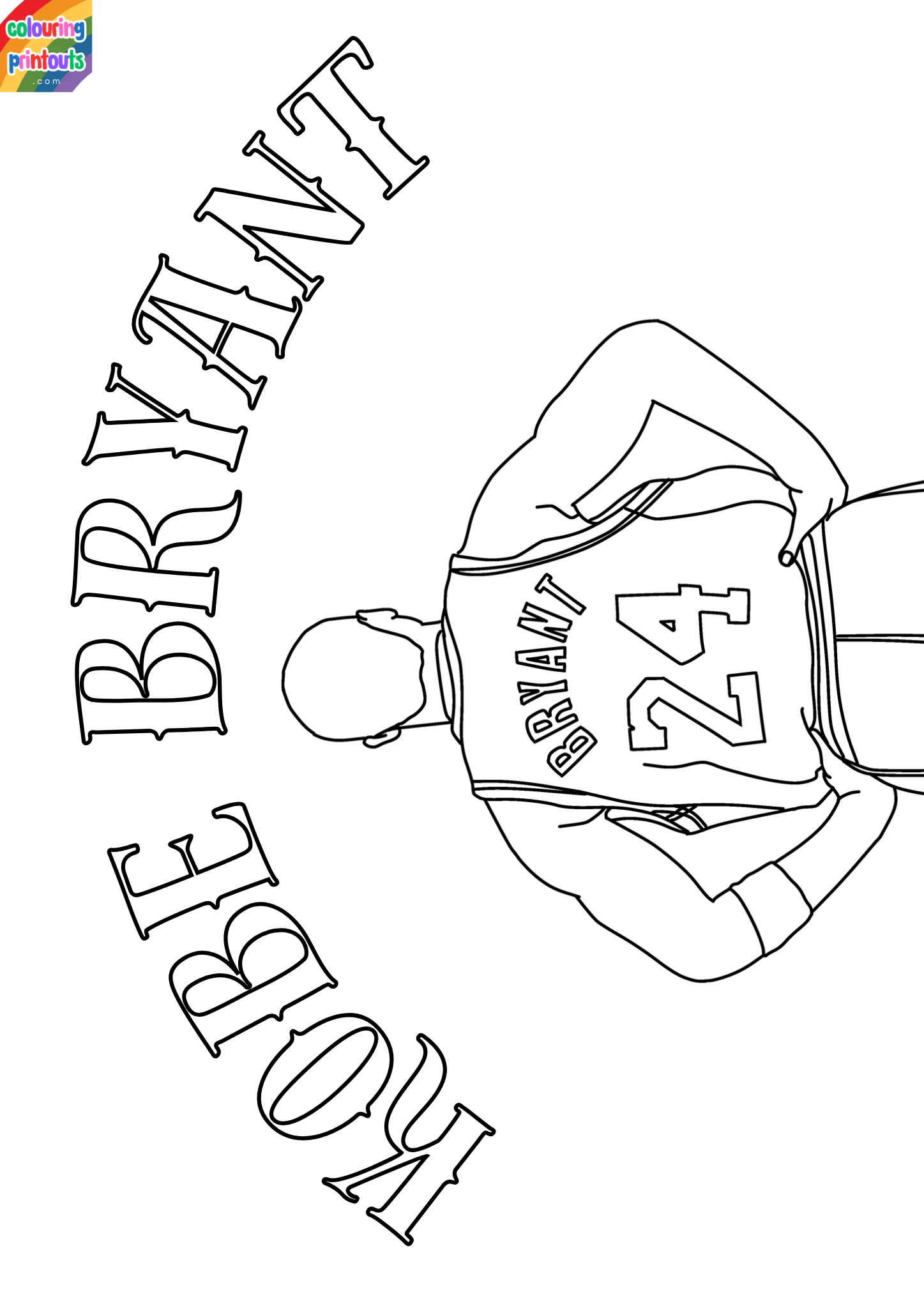 Kobe Bryant Coloring Pages