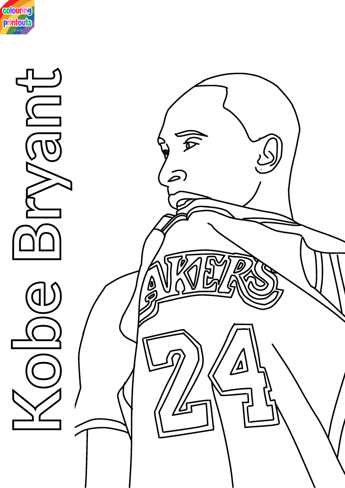 Kobe Bryant Coloring Pages 
