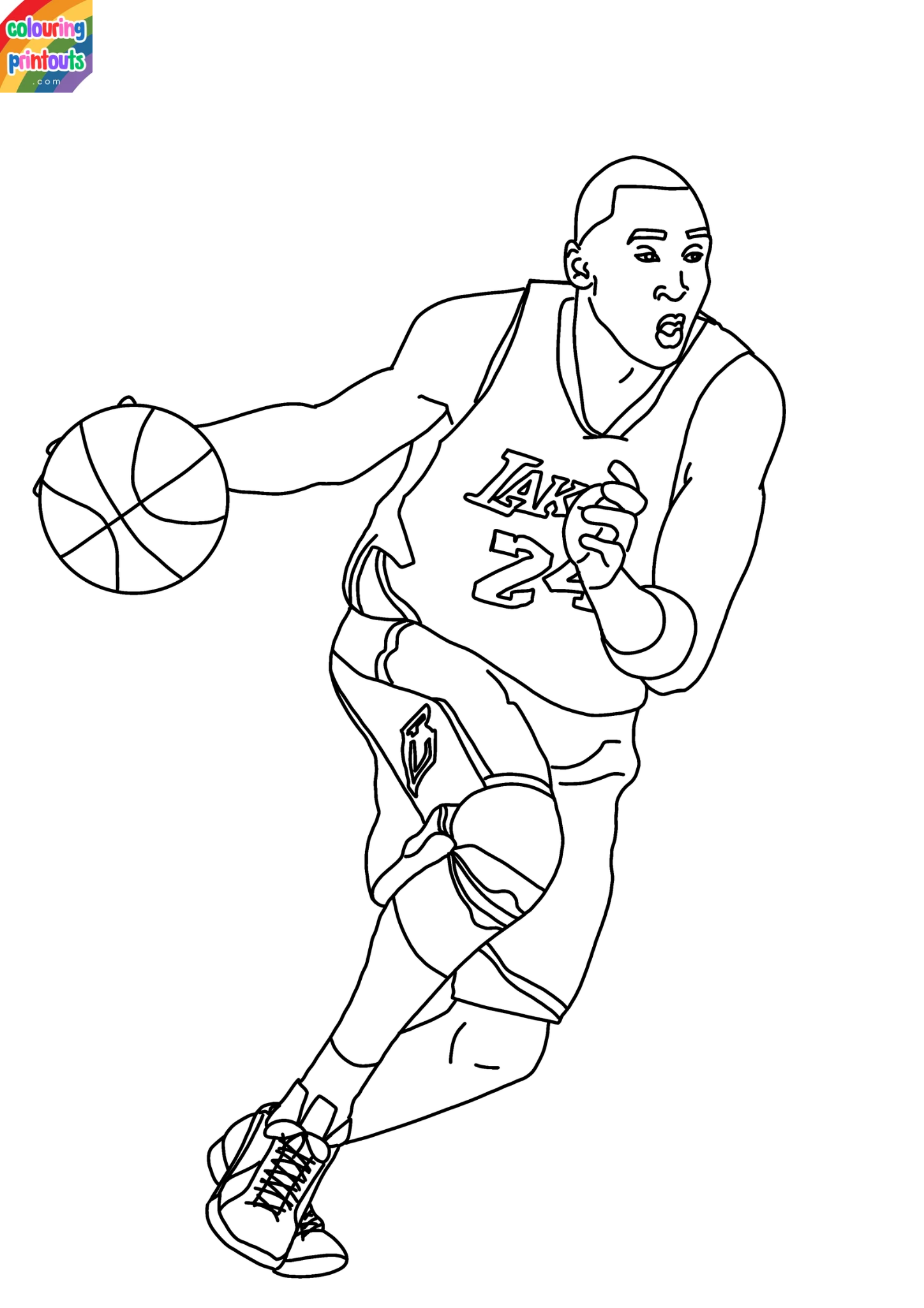 Kobe Bryant Coloring Pages