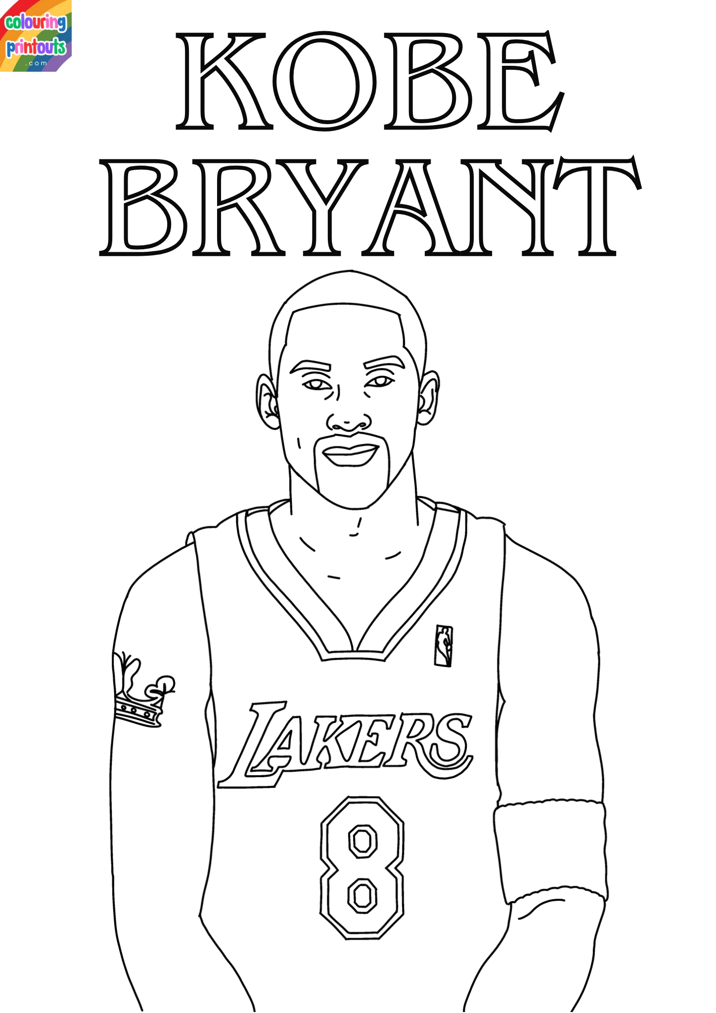 Kobe Bryant Coloring Pages